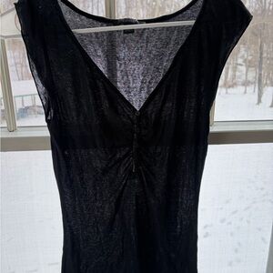 Express Black Sheer Tank Top